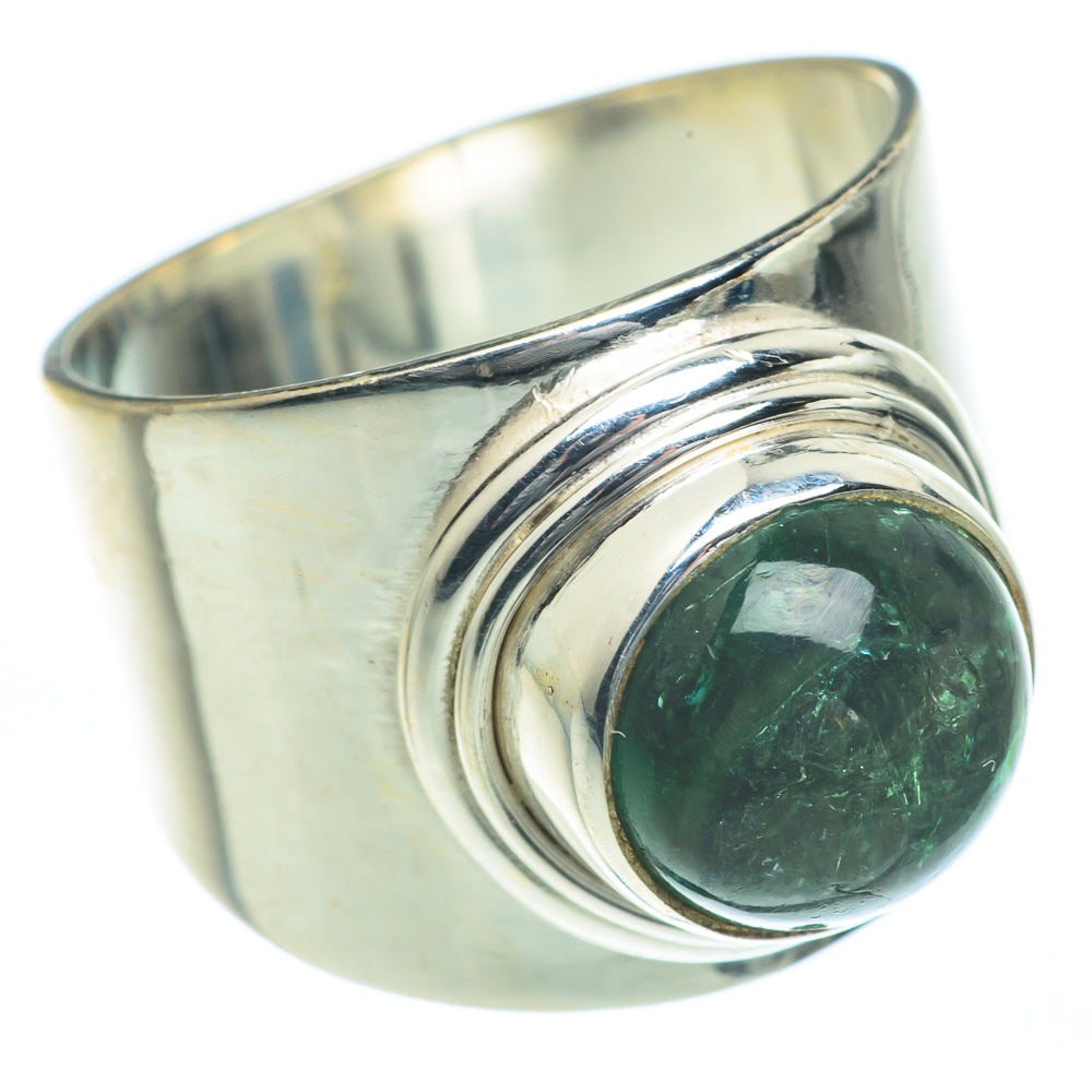 Green Tourmaline Rings handcrafted by Anasilvercos - RING62022