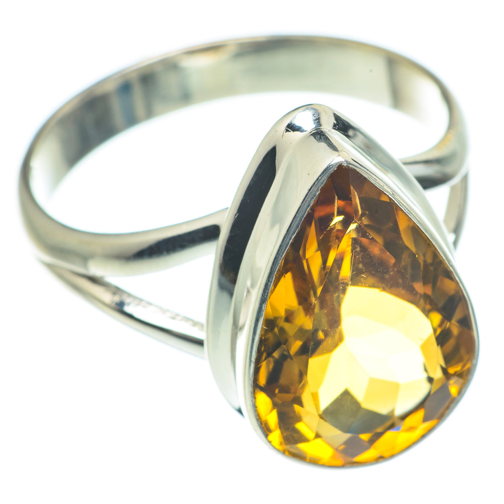 Mandarin Citrine Rings handcrafted by Anasilvercos - RING62030