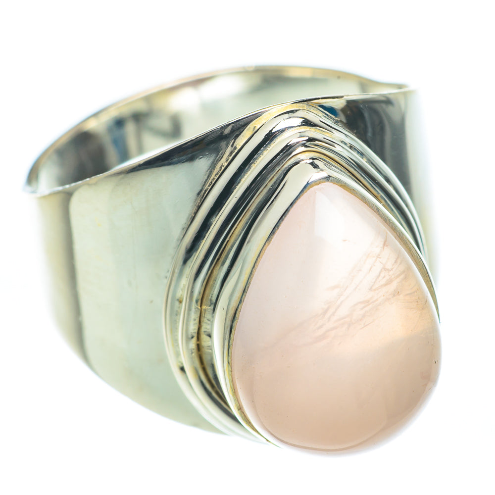 Rose Quartz Rings handcrafted by Anasilvercos - RING62034