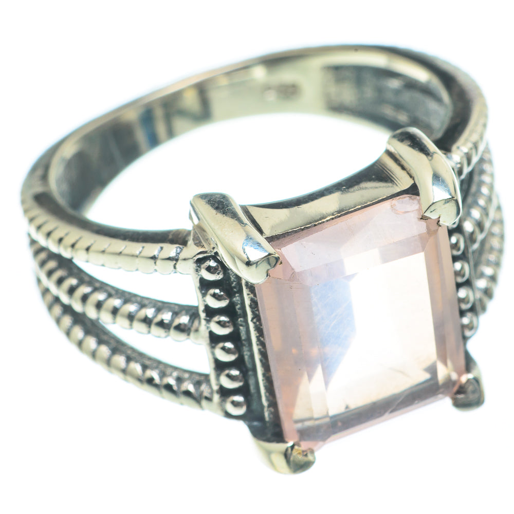 Rose Quartz Rings handcrafted by Anasilvercos - RING62037