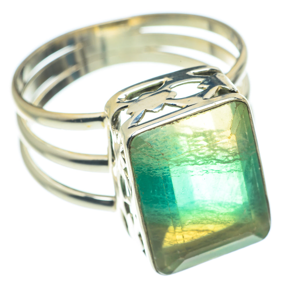 Green Fluorite Rings handcrafted by Anasilvercos - RING62060