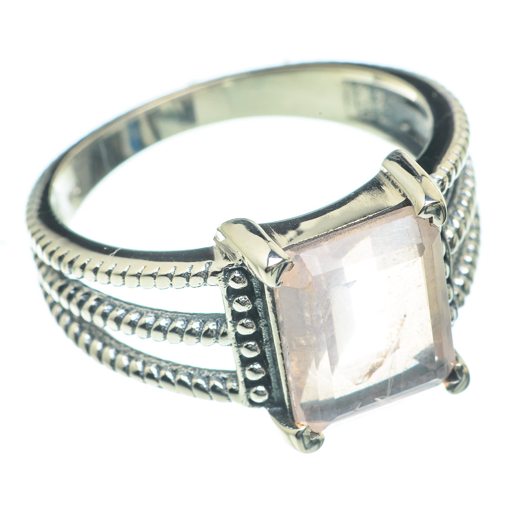 Rose Quartz Rings handcrafted by Anasilvercos - RING62069
