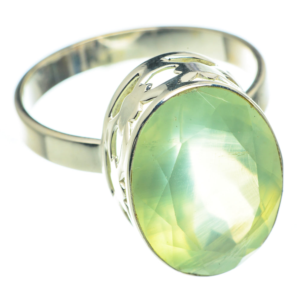 Prehnite Rings handcrafted by Anasilvercos - RING62097
