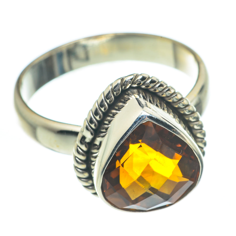 Mandarin Citrine Rings handcrafted by Anasilvercos - RING62098