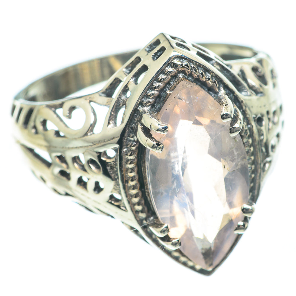Rose Quartz Rings handcrafted by Anasilvercos - RING62103