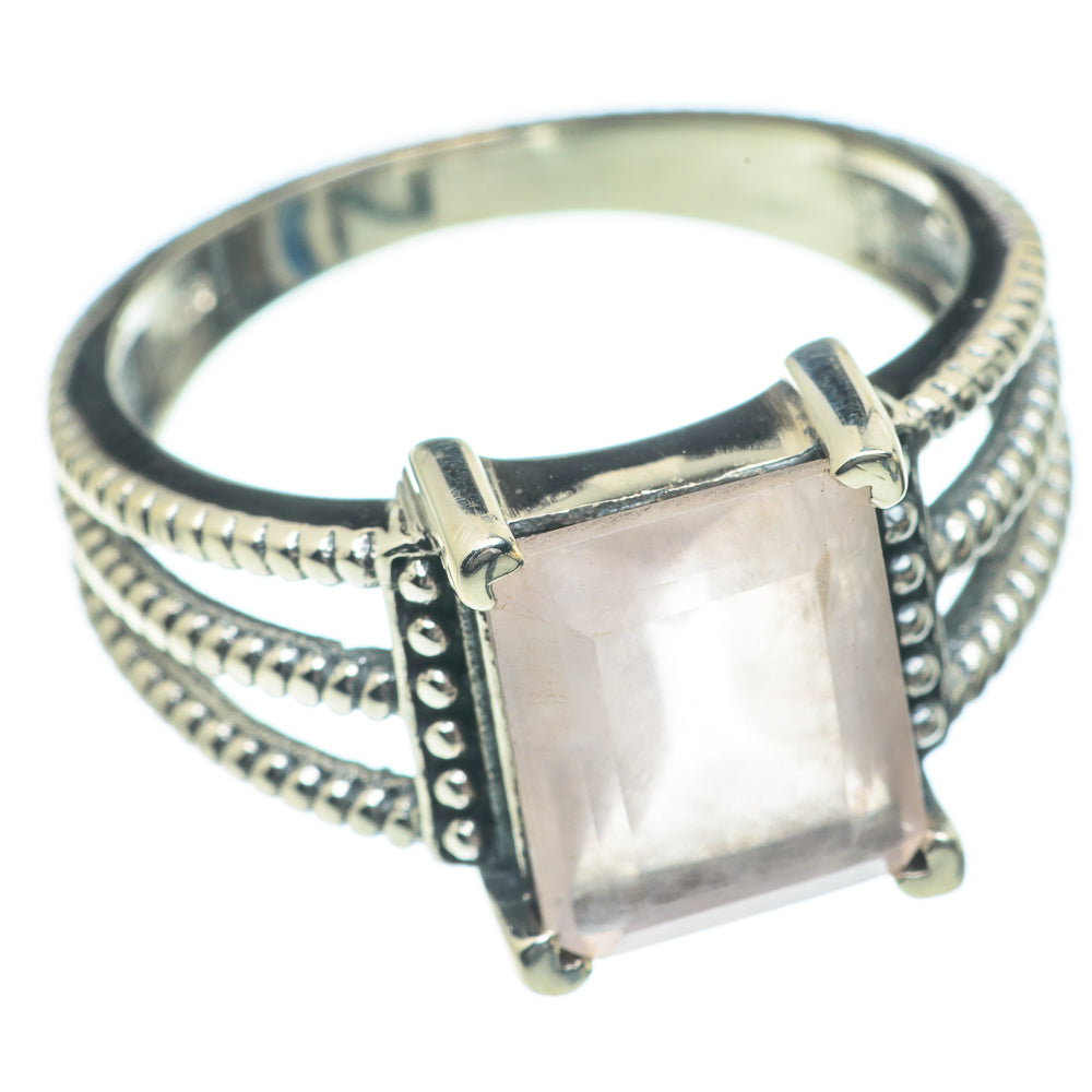 Rose Quartz Rings handcrafted by Anasilvercos - RING62105
