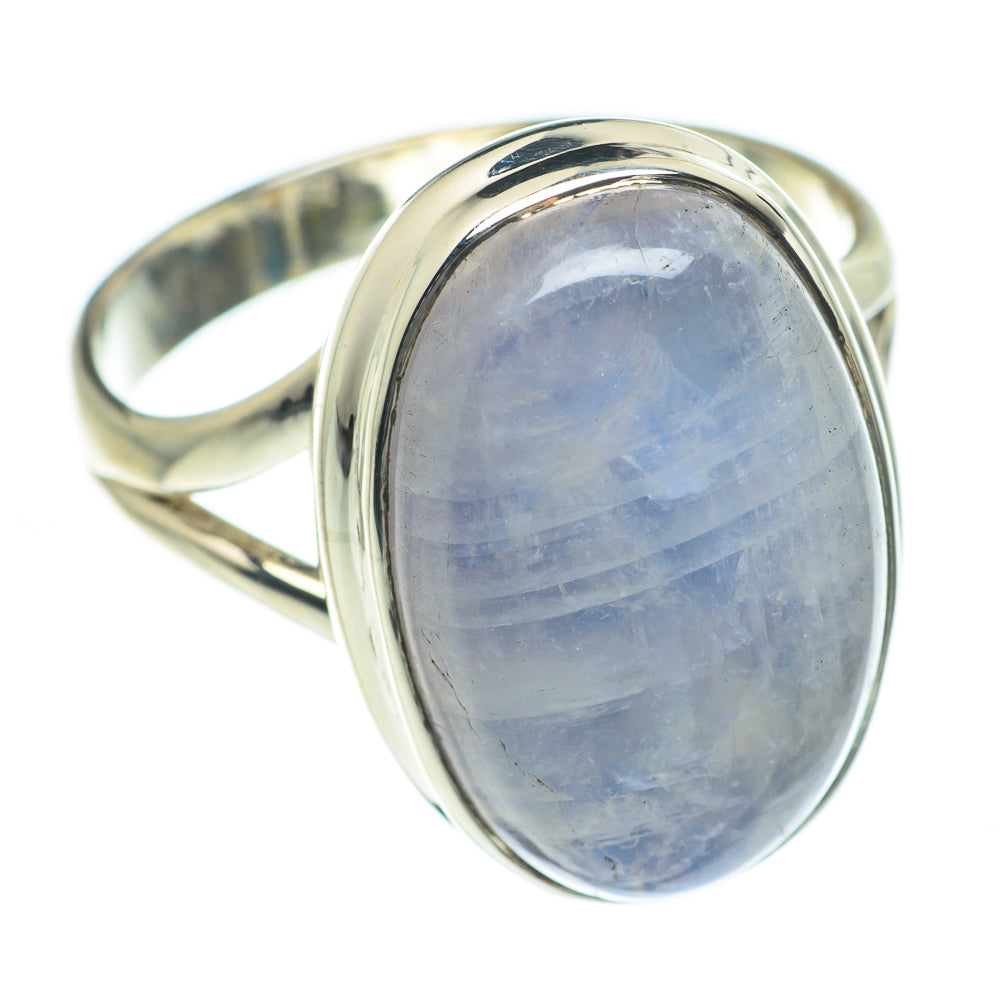 Rainbow Moonstone Rings handcrafted by Anasilvercos - RING62113