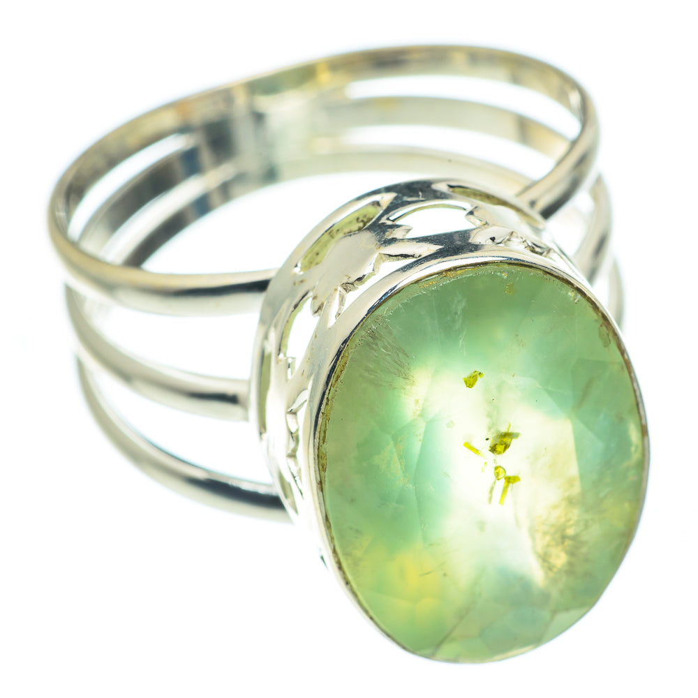 Prehnite Rings handcrafted by Anasilvercos - RING62126