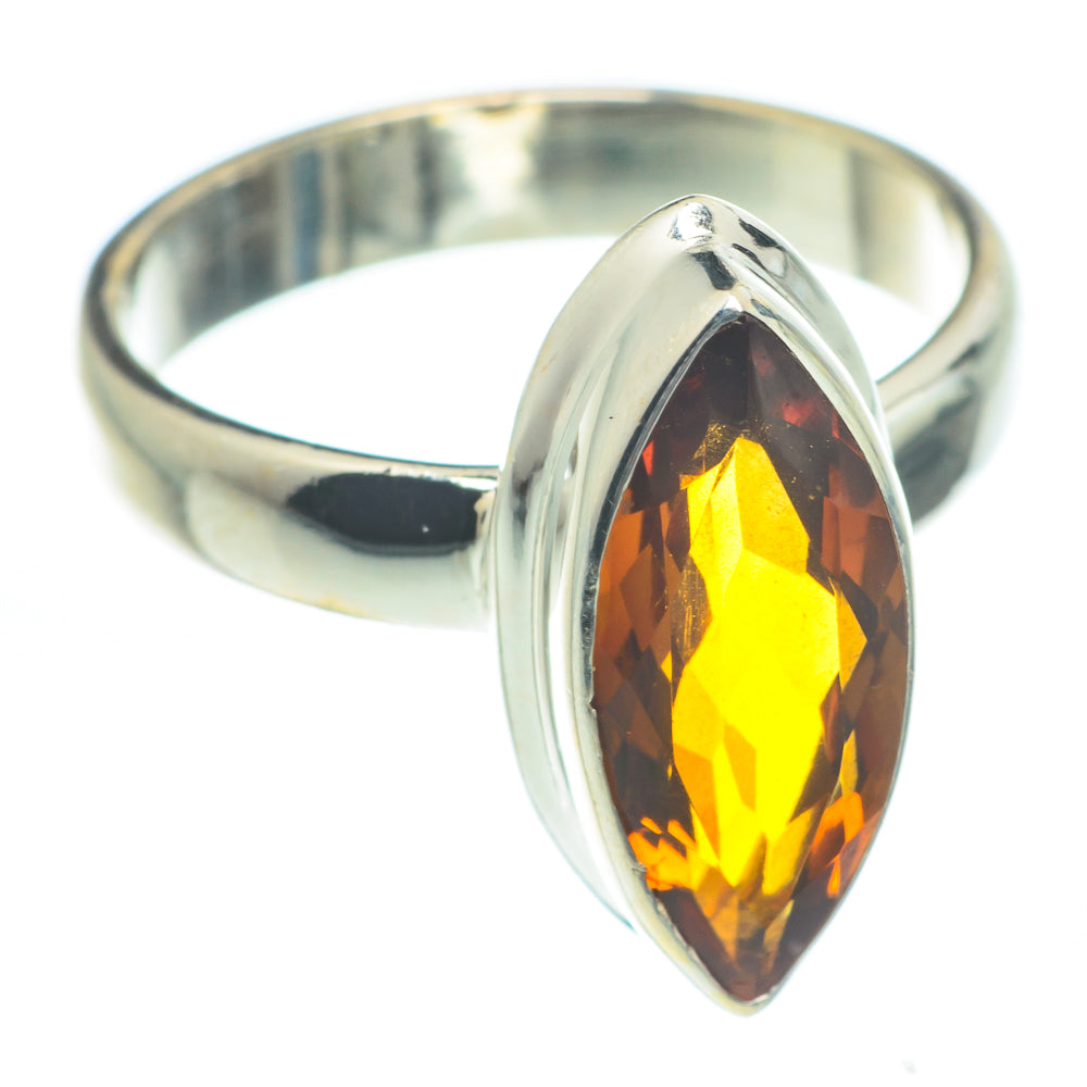 Mandarin Citrine Rings handcrafted by Anasilvercos - RING62131