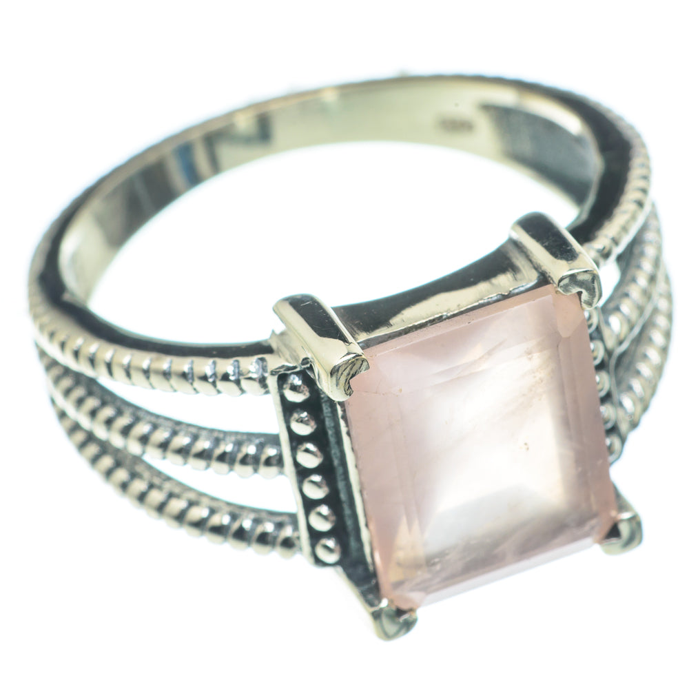 Rose Quartz Rings handcrafted by Anasilvercos - RING62134