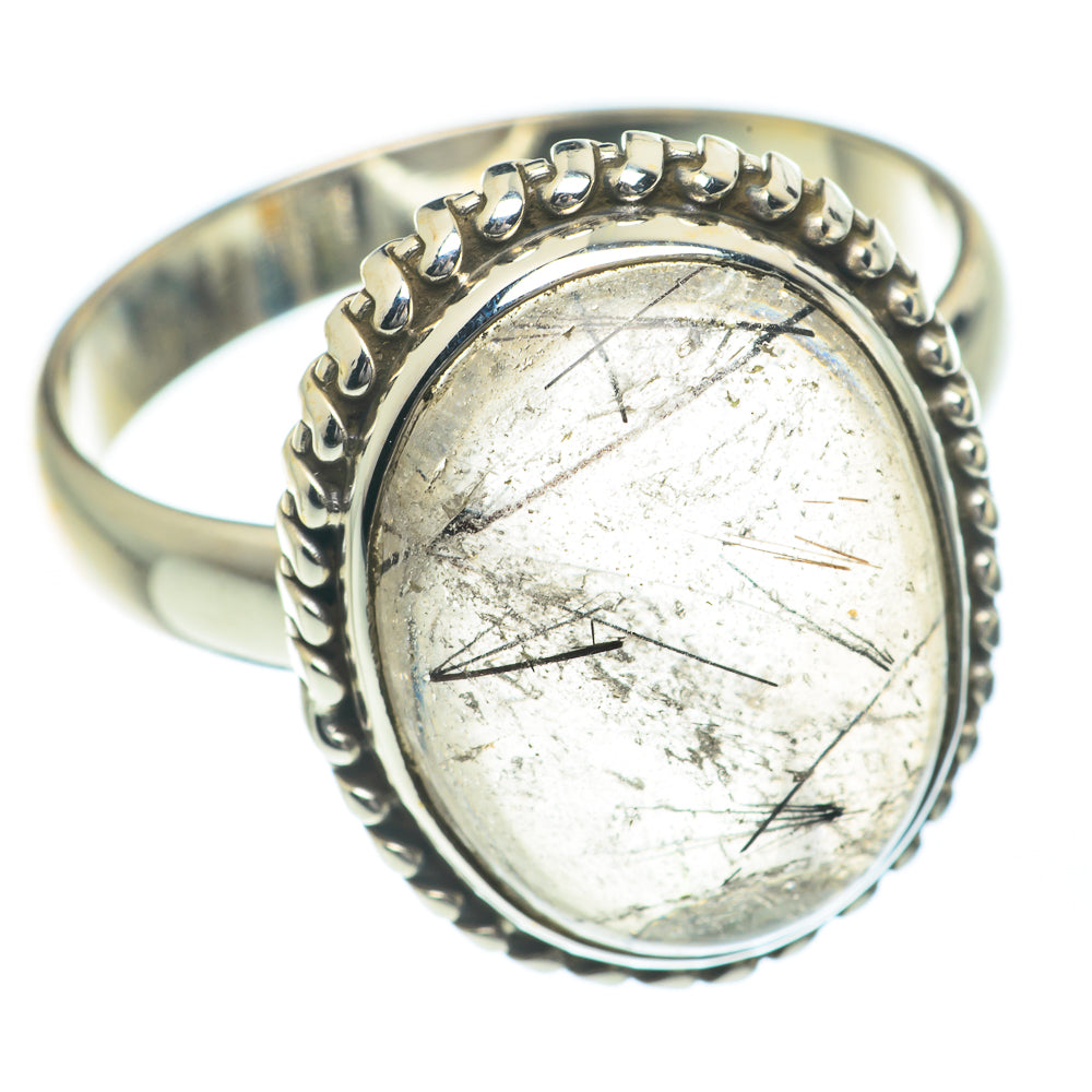 Tourmalinated Quartz Rings handcrafted by Anasilvercos - RING62141