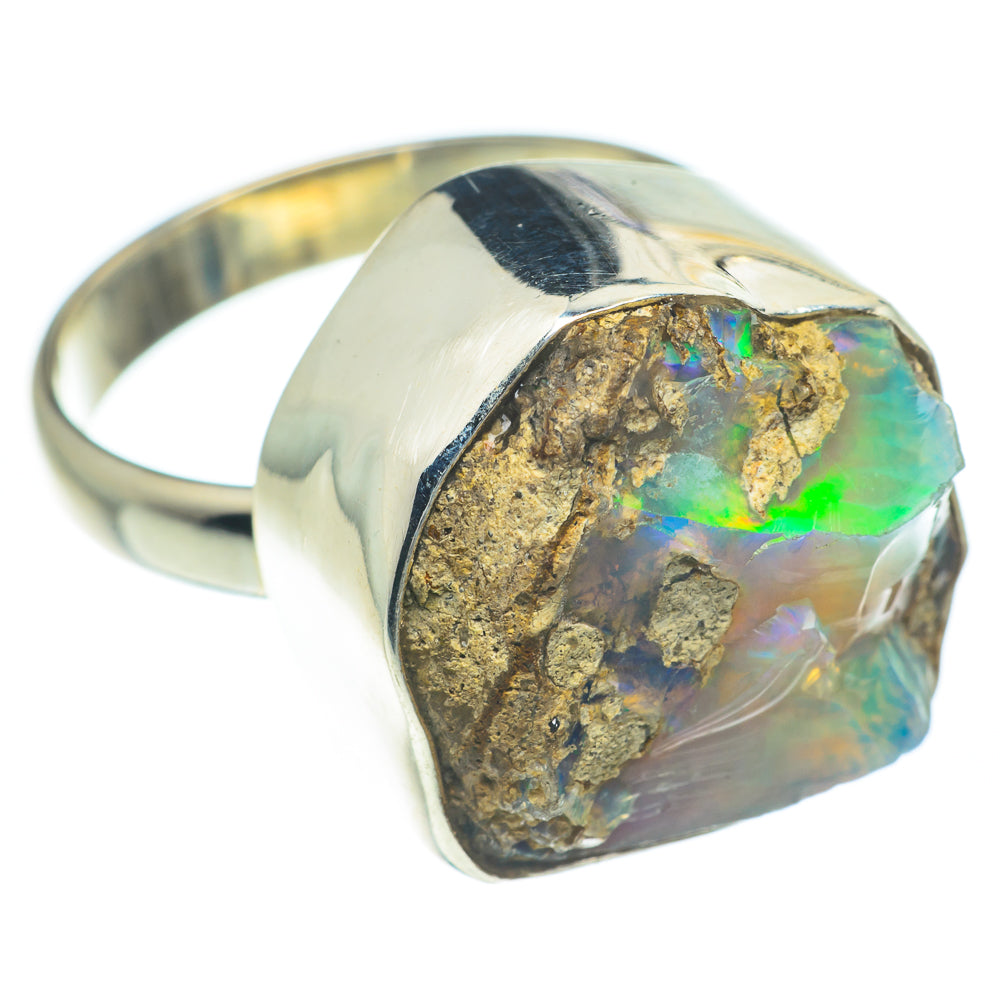 Ethiopian Opal Rings handcrafted by Anasilvercos - RING62145