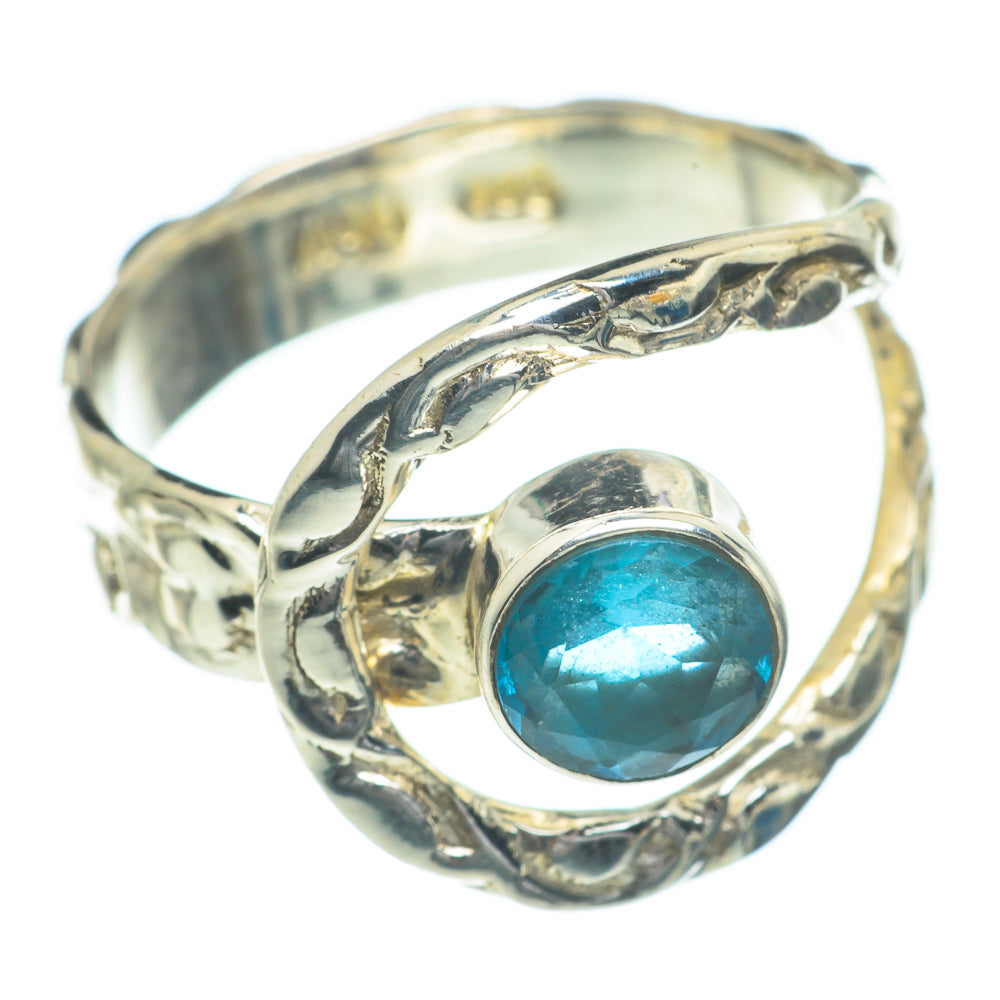 Blue Fluorite Rings handcrafted by Anasilvercos - RING62149