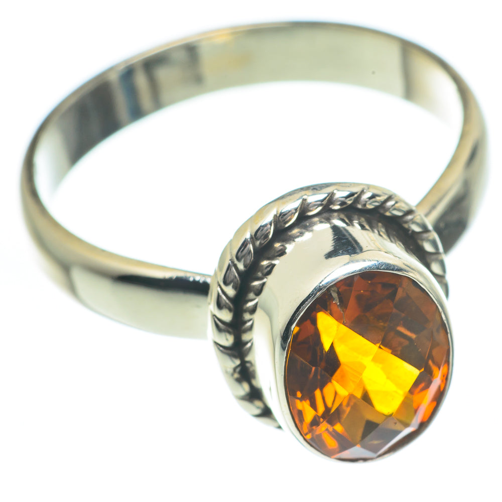 Mandarin Citrine Rings handcrafted by Anasilvercos - RING62159