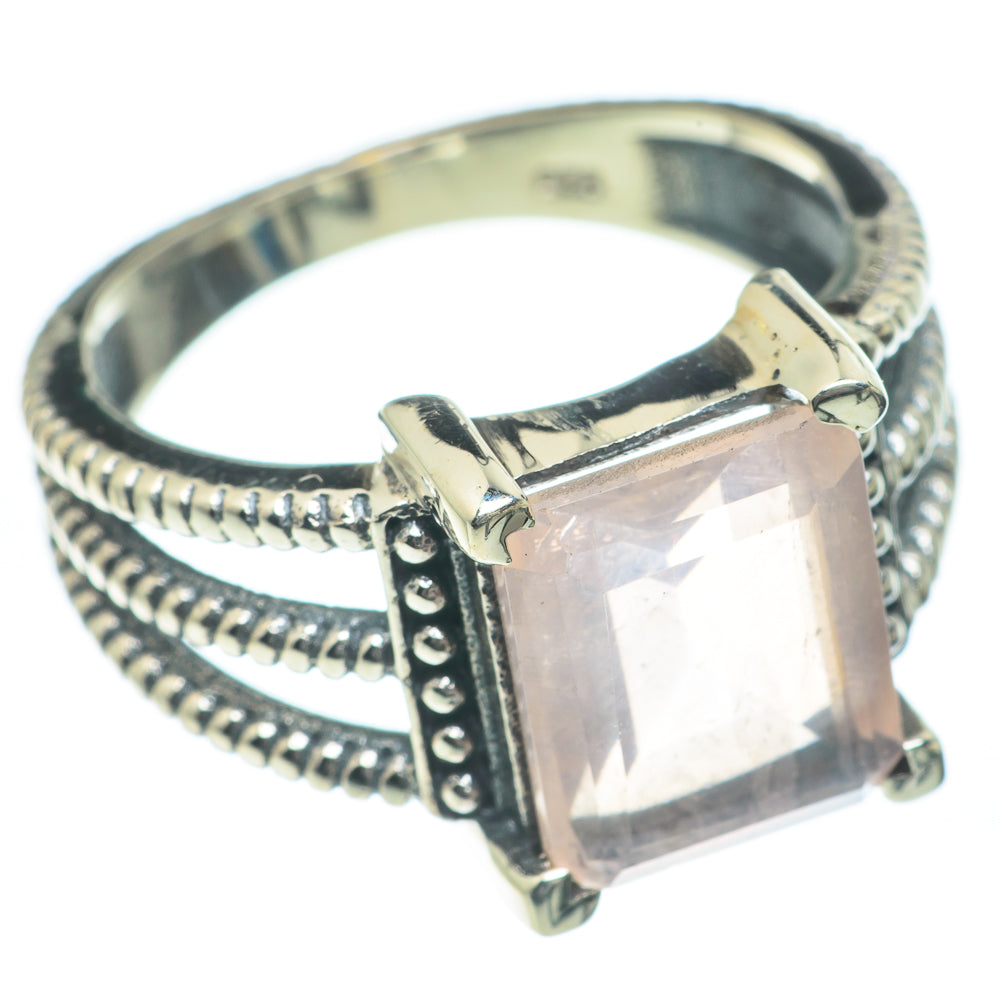 Rose Quartz Rings handcrafted by Anasilvercos - RING62162