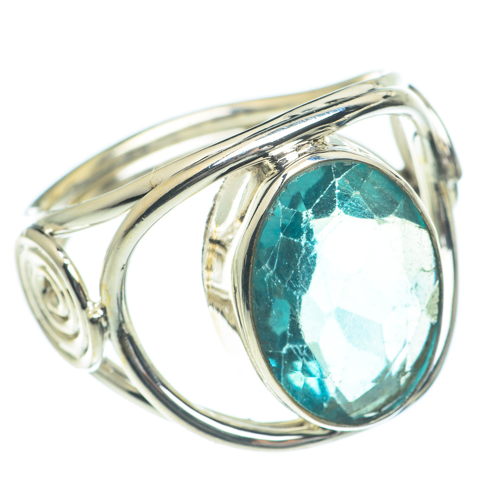 Blue Fluorite Rings handcrafted by Anasilvercos - RING62172
