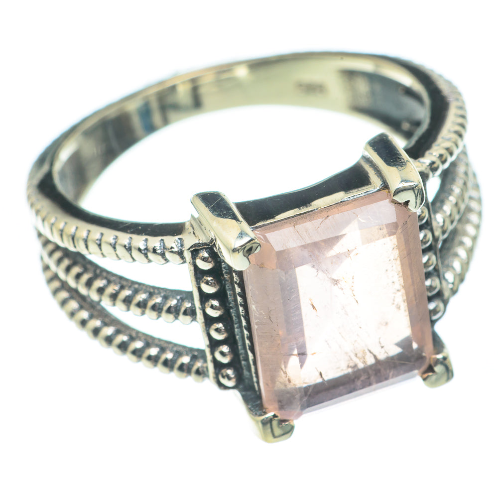 Rose Quartz Rings handcrafted by Anasilvercos - RING62183