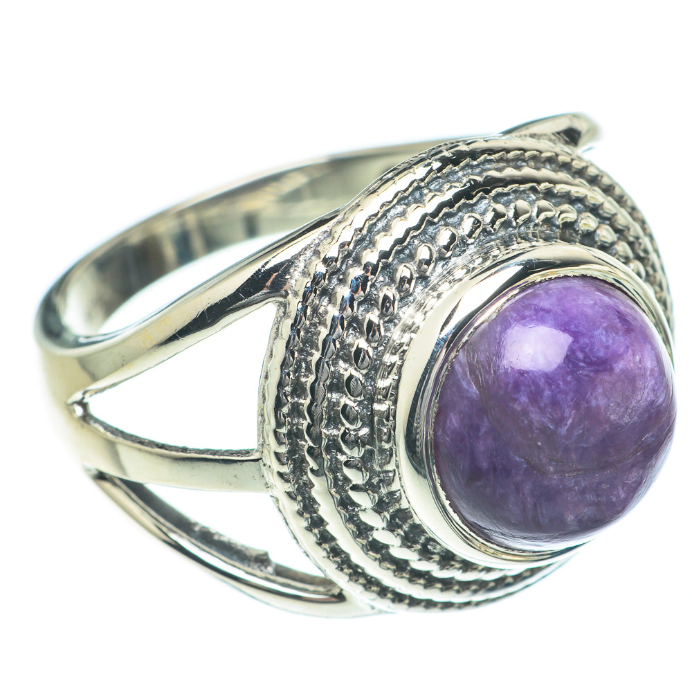 Charoite Rings handcrafted by Anasilvercos - RING62187