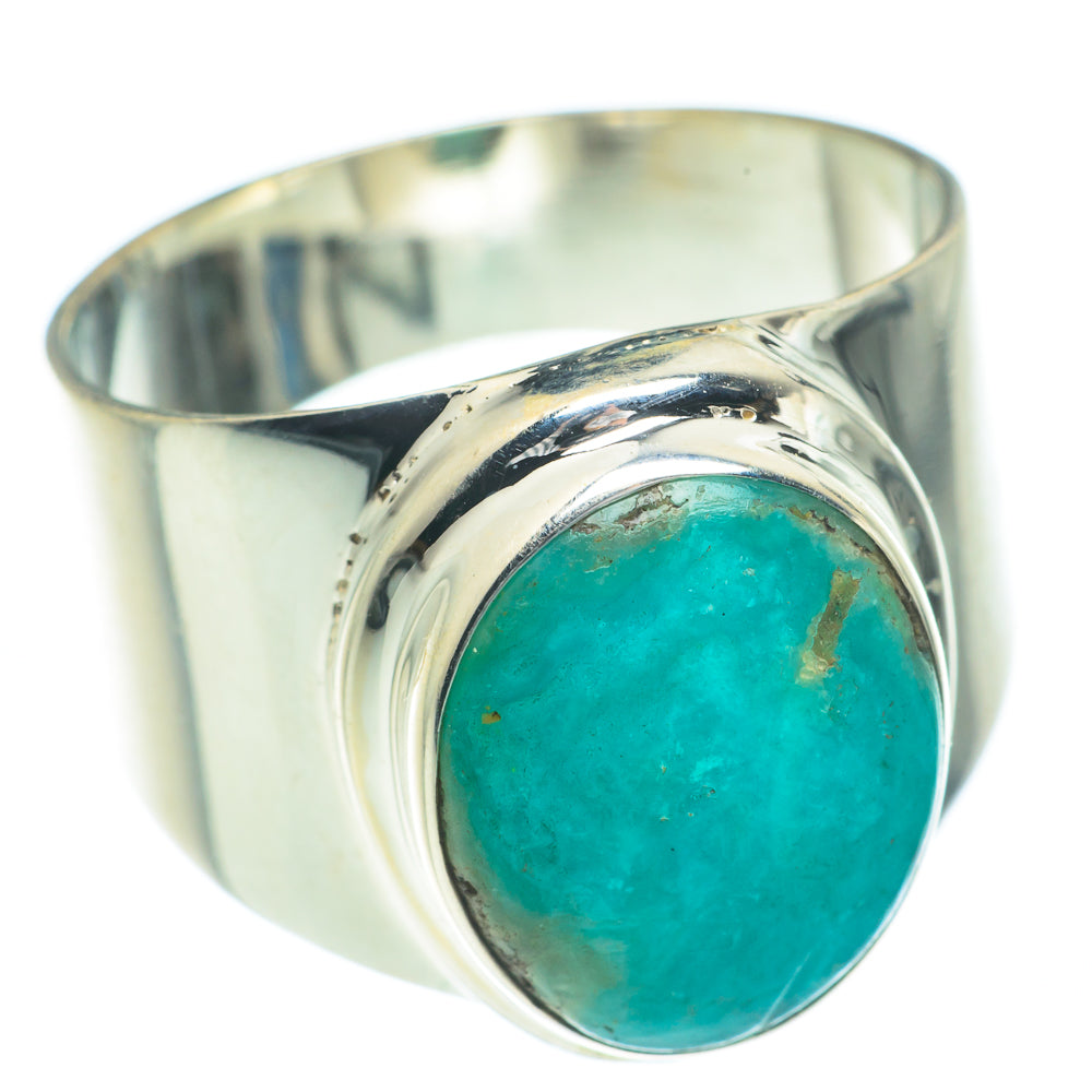 Peruvian Amazonite Rings handcrafted by Anasilvercos - RING62193