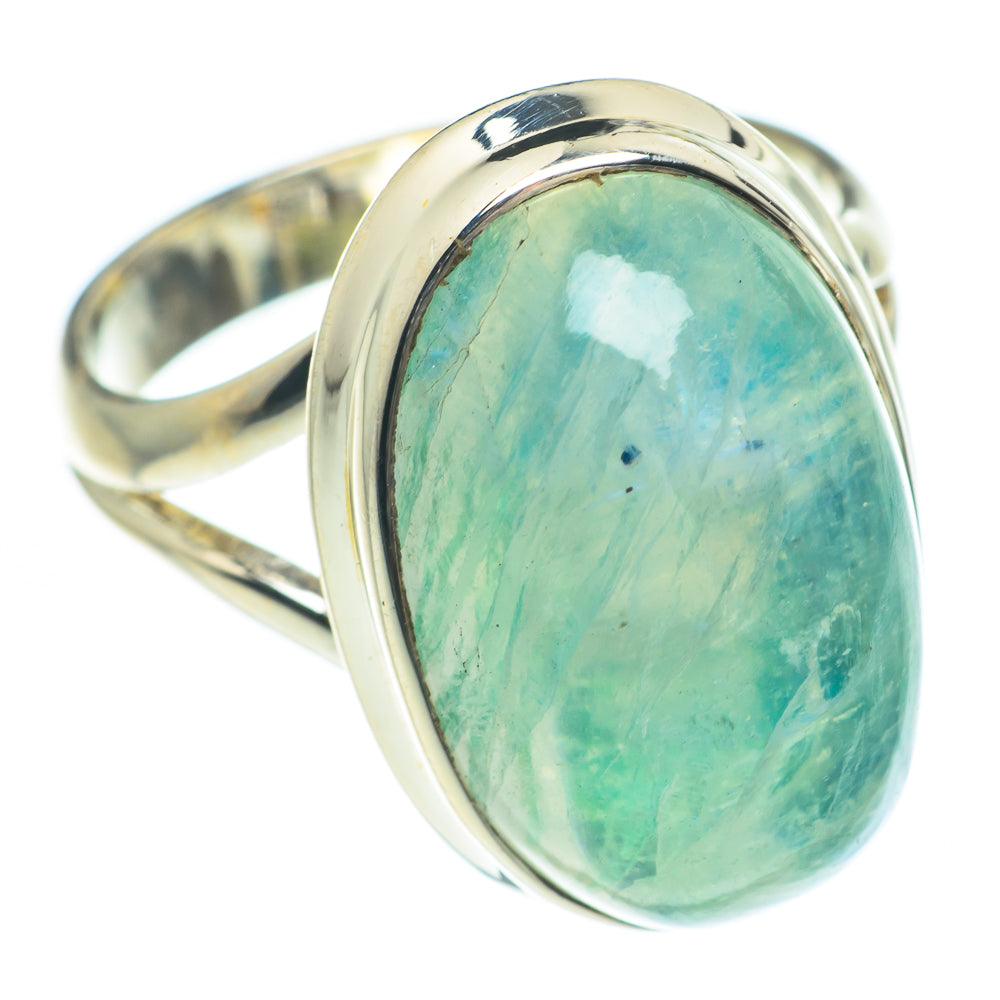 Green Moonstone Rings handcrafted by Anasilvercos - RING62199