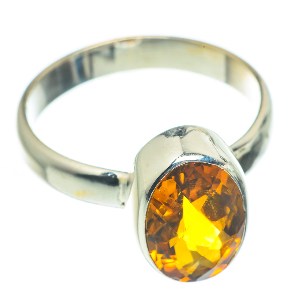 Mandarin Citrine Rings handcrafted by Anasilvercos - RING62201
