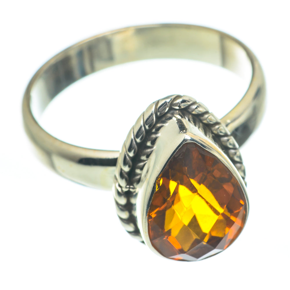 Mandarin Citrine Rings handcrafted by Anasilvercos - RING62203
