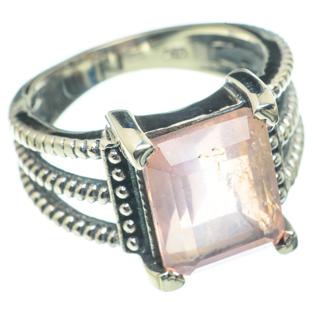 Rose Quartz Rings handcrafted by Anasilvercos - RING62205