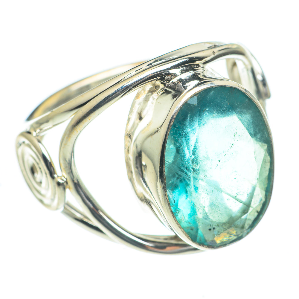 Blue Fluorite Rings handcrafted by Anasilvercos - RING62219