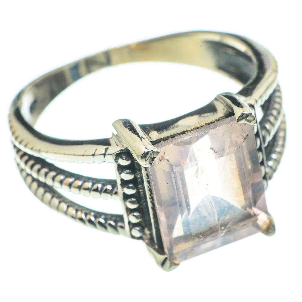 Rose Quartz Rings handcrafted by Anasilvercos - RING62228