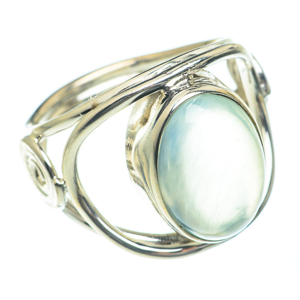 Aqua Chalcedony Rings handcrafted by Anasilvercos - RING62236
