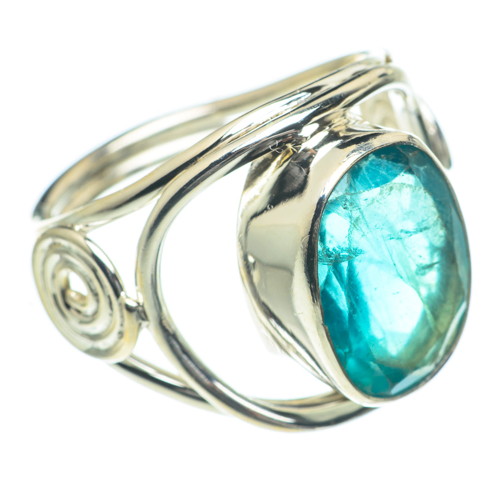 Blue Fluorite Rings handcrafted by Anasilvercos - RING62237