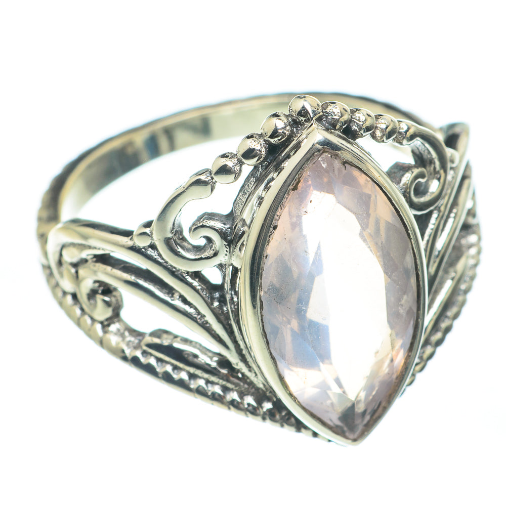 Rose Quartz Rings handcrafted by Anasilvercos - RING62243