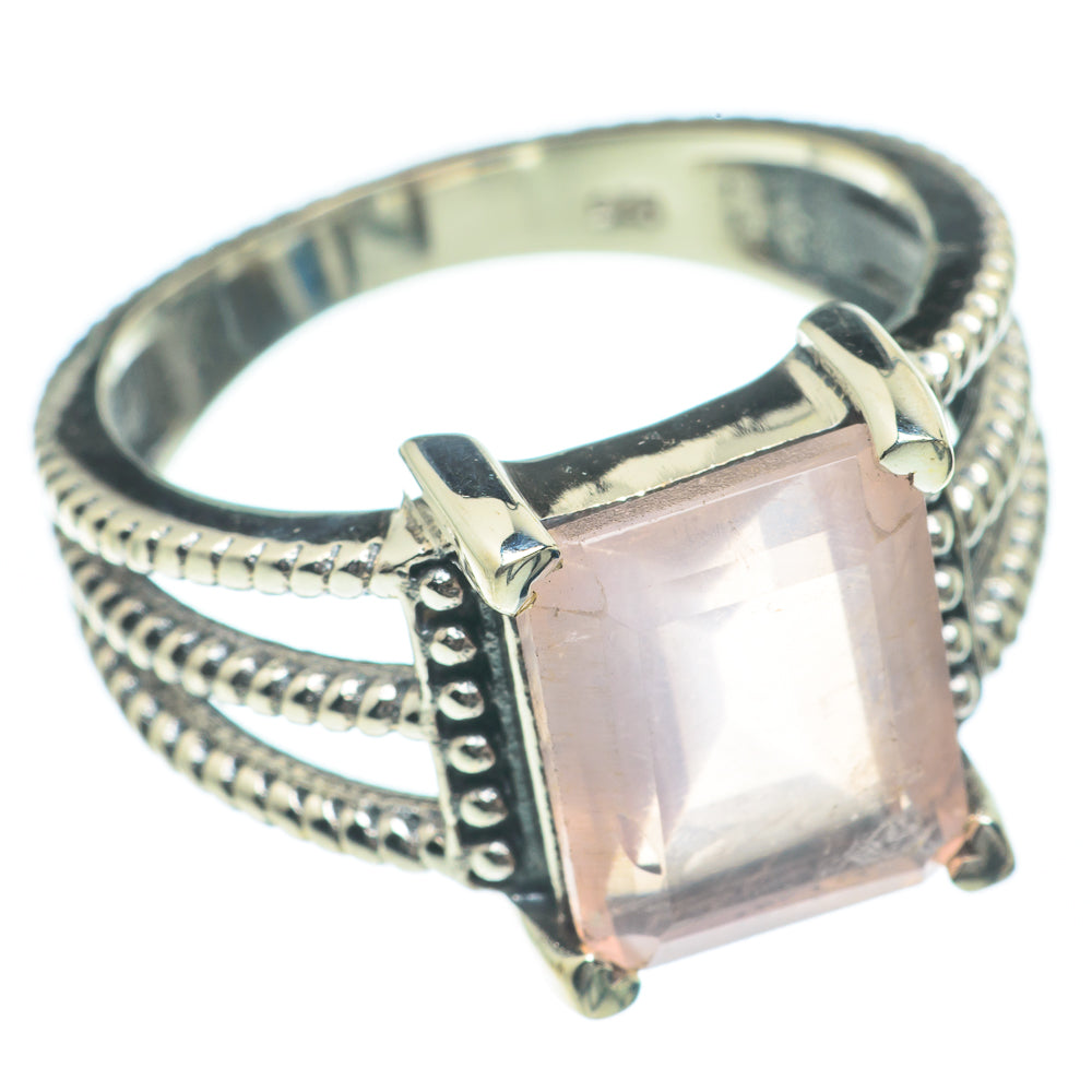 Rose Quartz Rings handcrafted by Anasilvercos - RING62246