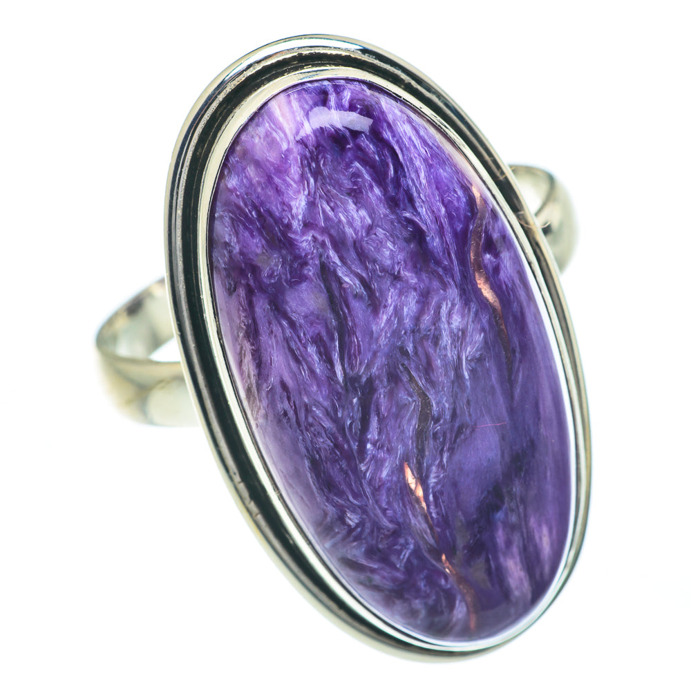 Charoite Rings handcrafted by Anasilvercos - RING62251