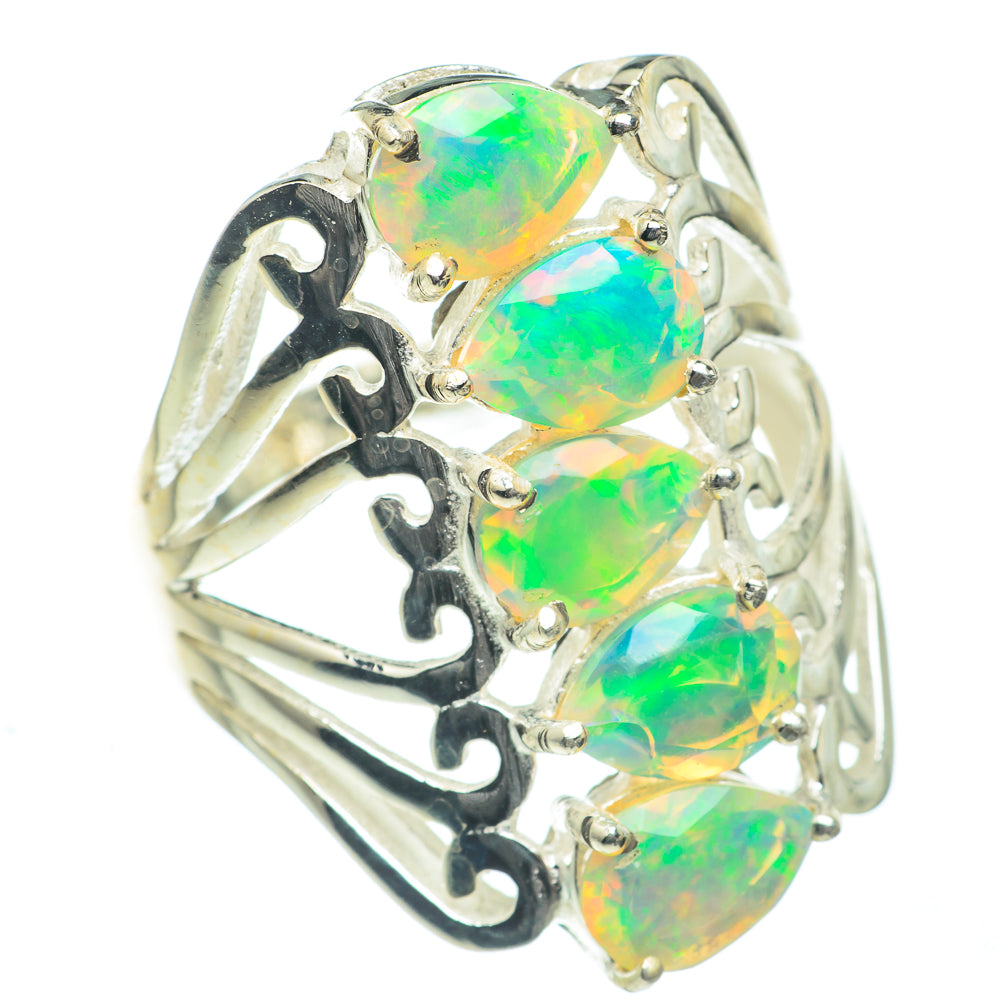 Ethiopian Opal Rings handcrafted by Anasilvercos - RING62261