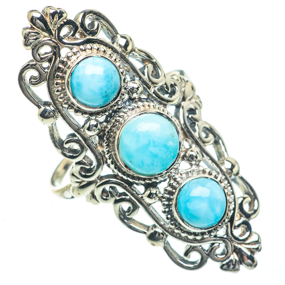Larimar Rings handcrafted by Anasilvercos - RING62263