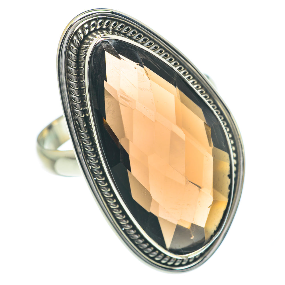 Smoky Quartz Rings handcrafted by Anasilvercos - RING62269