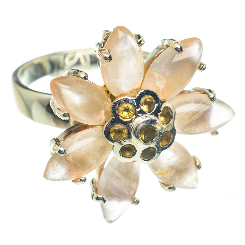 Rose Quartz Rings handcrafted by Anasilvercos - RING62277