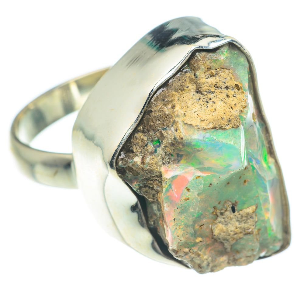Ethiopian Opal Rings handcrafted by Anasilvercos - RING62281