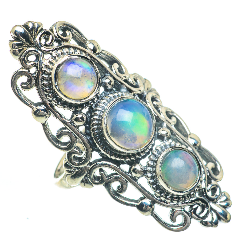 Ethiopian Opal Rings handcrafted by Anasilvercos - RING62308