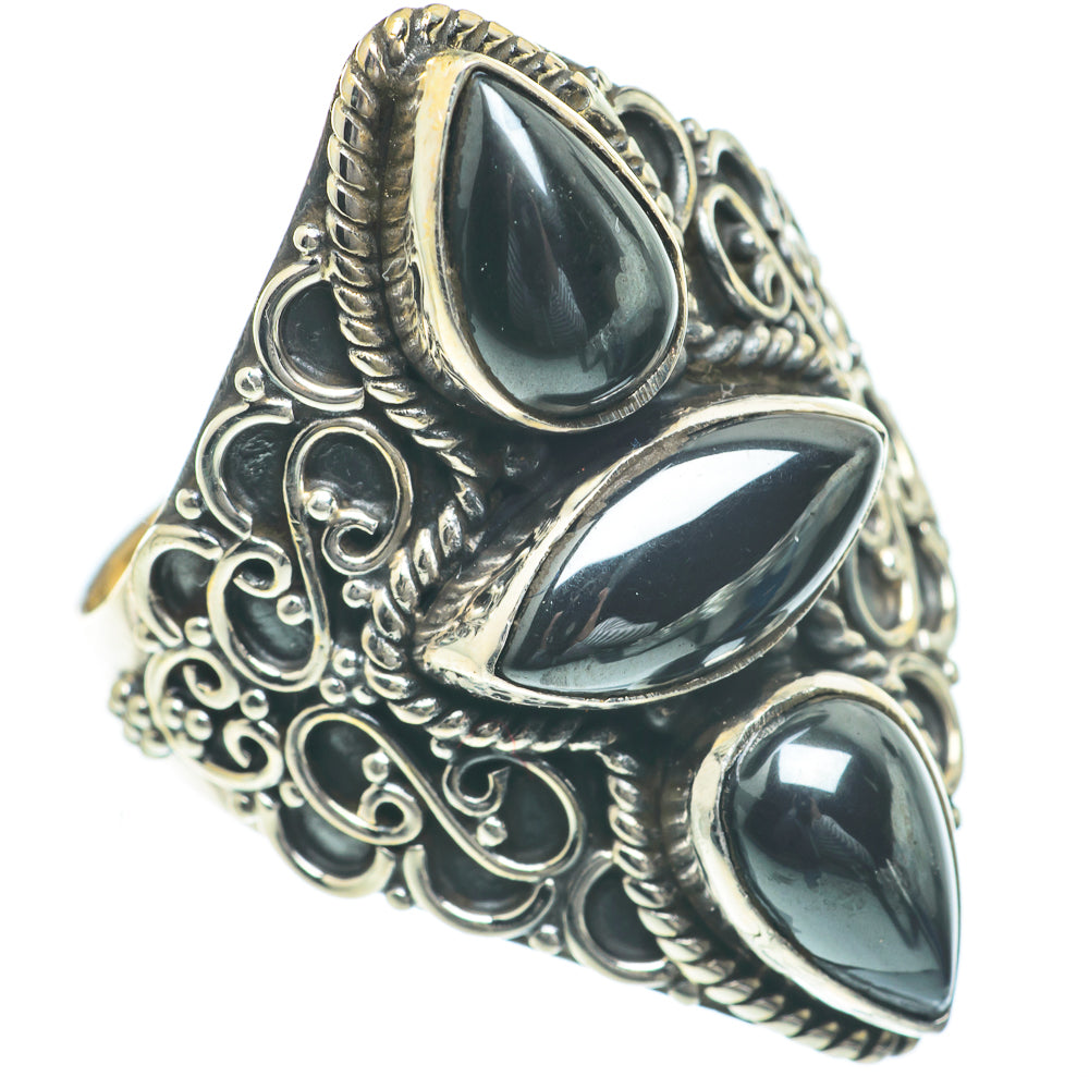 Hematite Rings handcrafted by Anasilvercos - RING62311