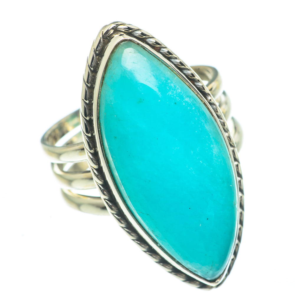 Peruvian Amazonite Rings handcrafted by Anasilvercos - RING62317