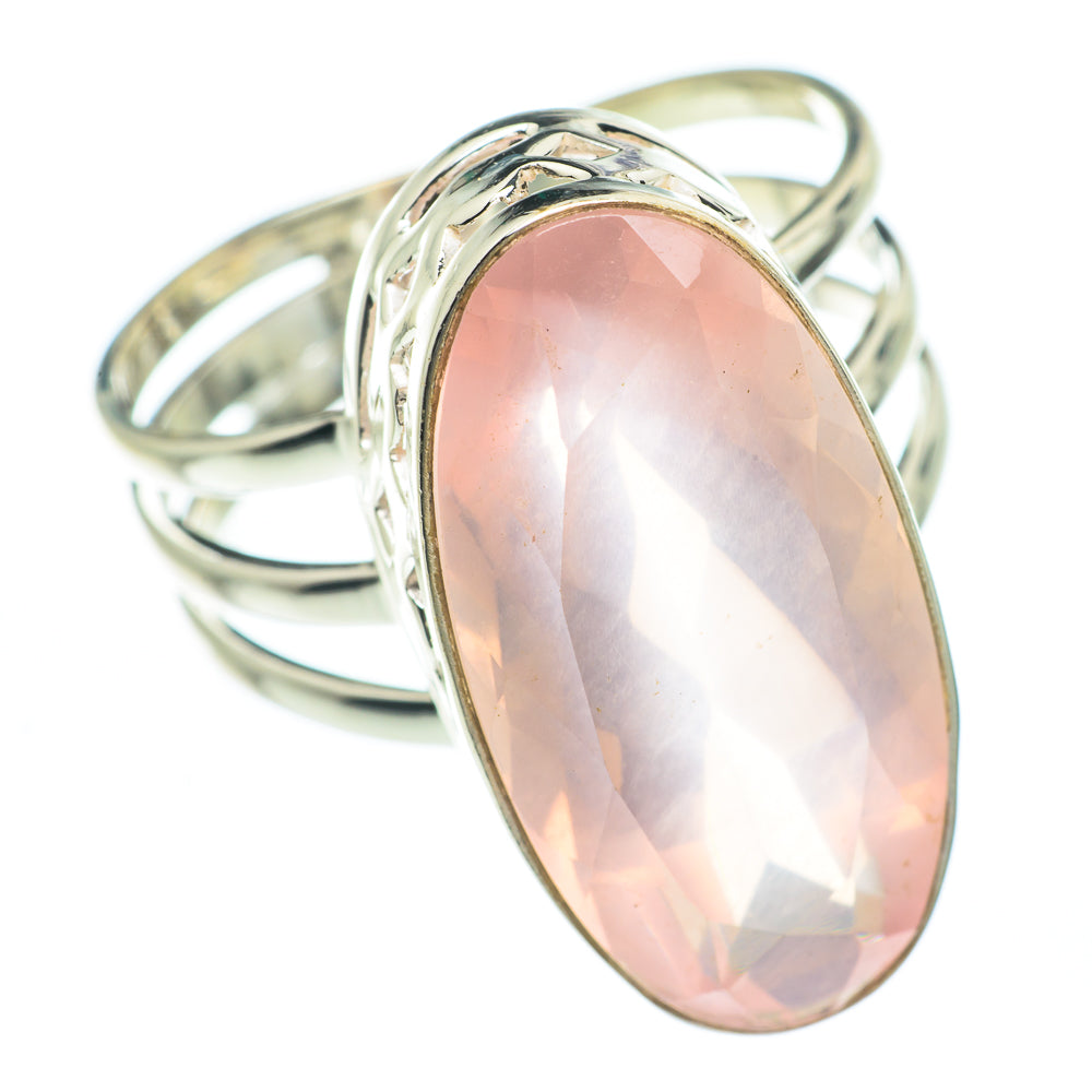 Rose Quartz Rings handcrafted by Anasilvercos - RING62323