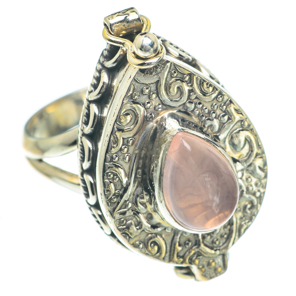 Rose Quartz Rings handcrafted by Anasilvercos - RING62324
