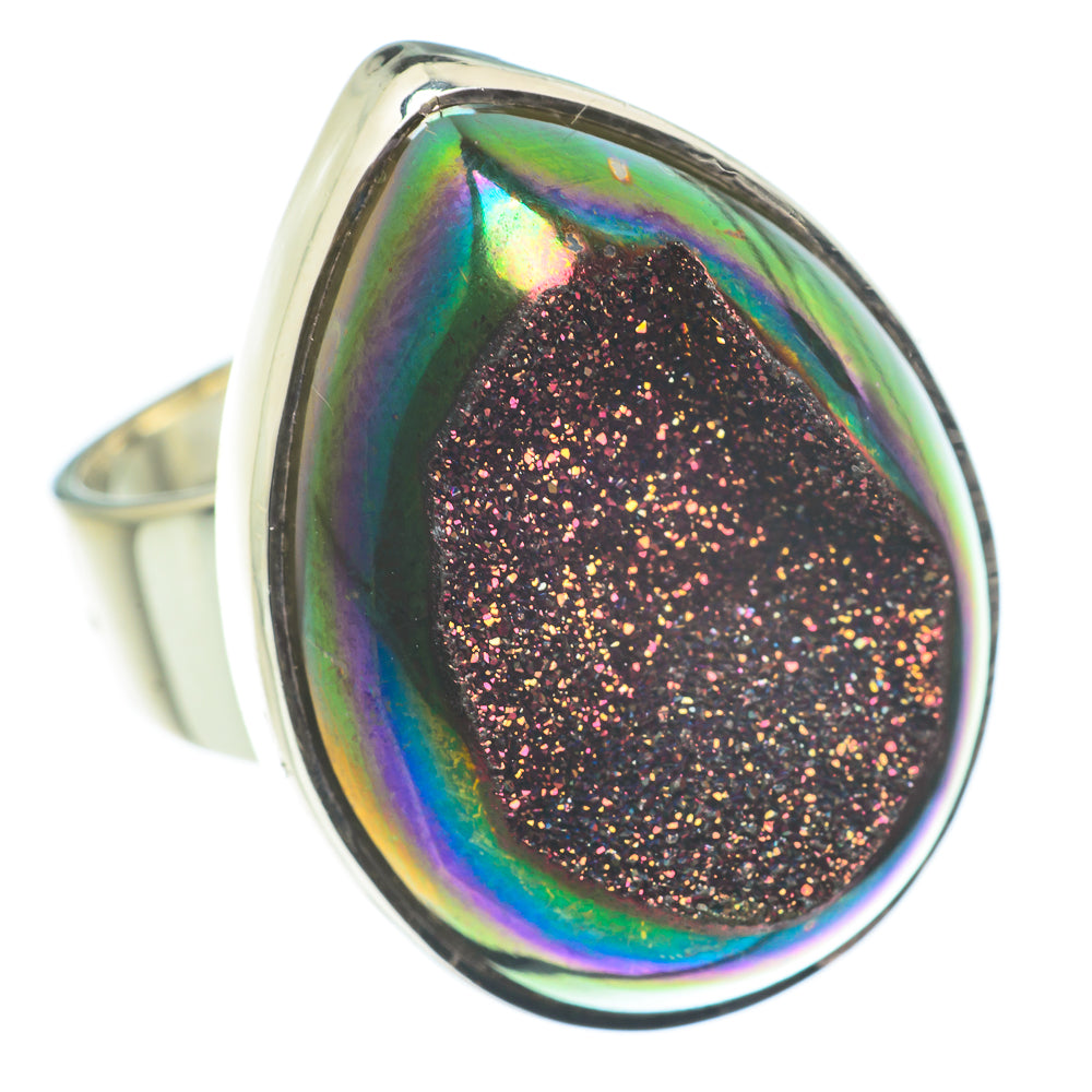 Titanium Druzy Rings handcrafted by Anasilvercos - RING62325