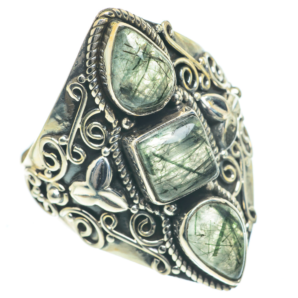 Tourmalinated Quartz Rings handcrafted by Anasilvercos - RING62329
