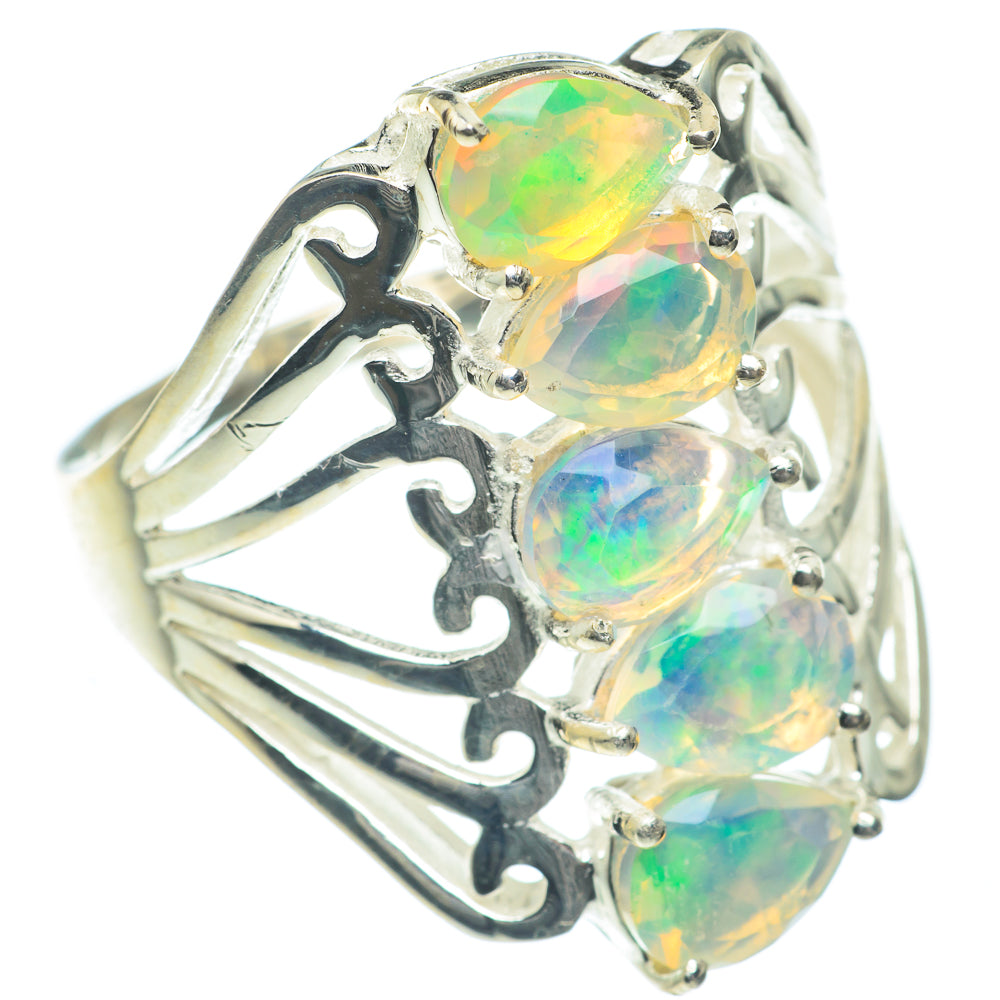 Ethiopian Opal Rings handcrafted by Anasilvercos - RING62332