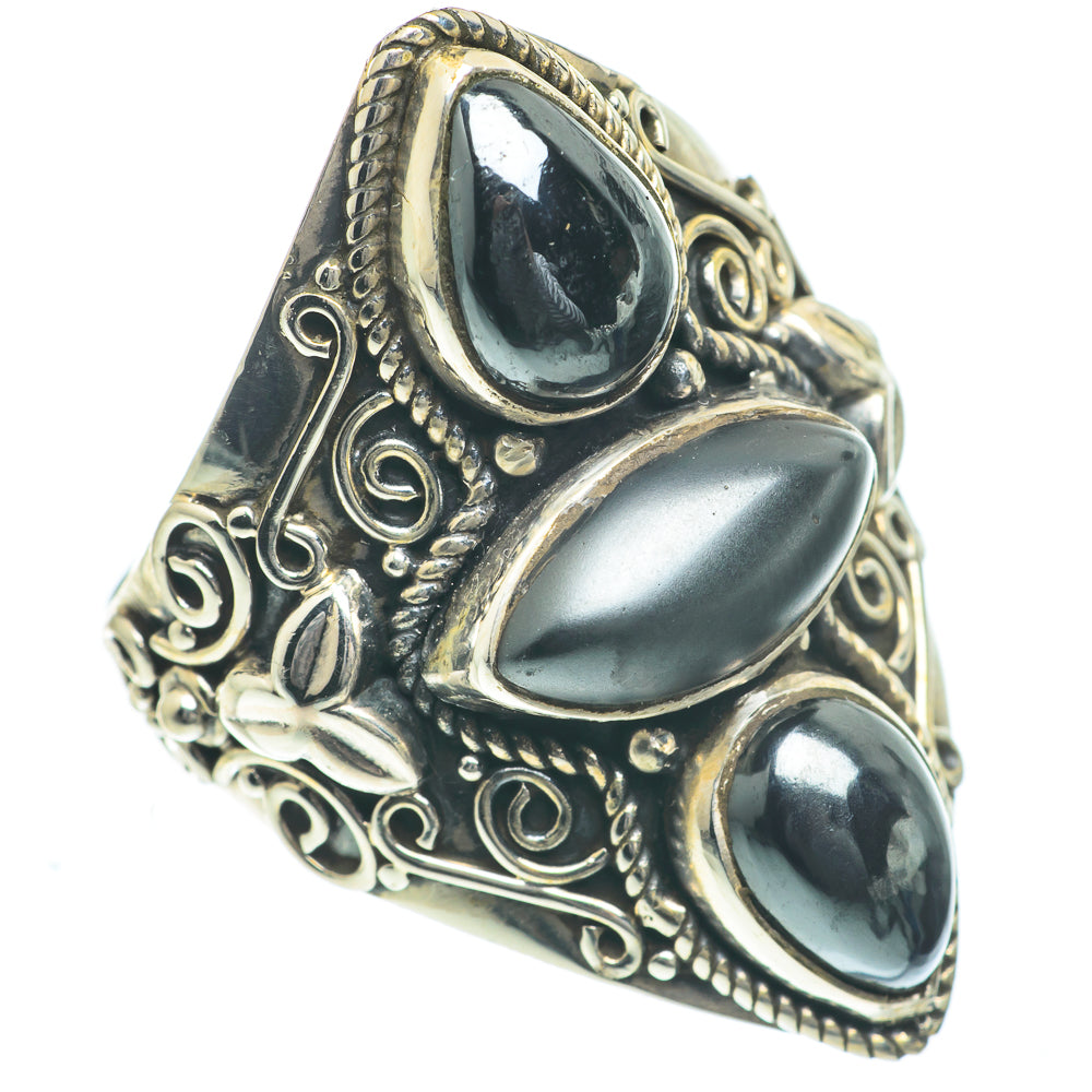 Hematite Rings handcrafted by Anasilvercos - RING62349