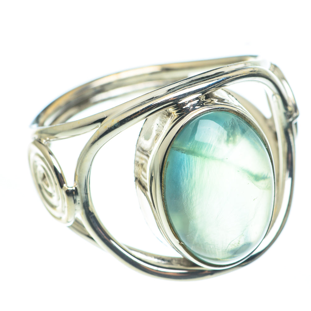 Aqua Chalcedony Rings handcrafted by Anasilvercos - RING62356