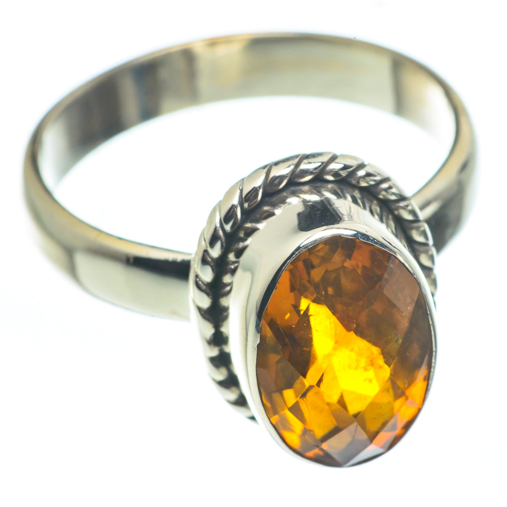Mandarin Citrine Rings handcrafted by Anasilvercos - RING62360
